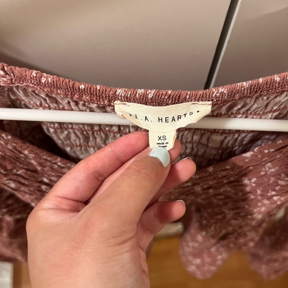 LA hearts smocked long sleeve top - Picture 5 of 5